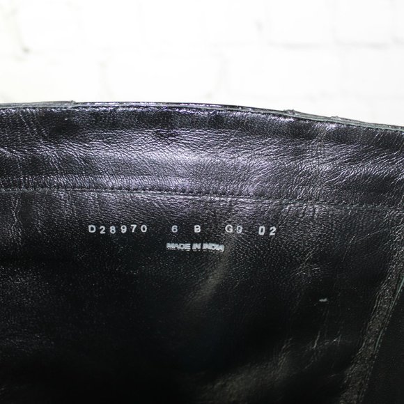 Cole Haan Black Leather Knee High Side Zip Riding Boots Size 6 B - Picture 8 of 11